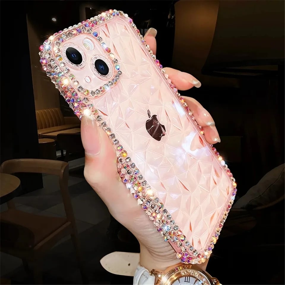Picture of iPhone13 Pro Max only -Luxuries Glitter Bling Diamond Transparent Soft Phone Case