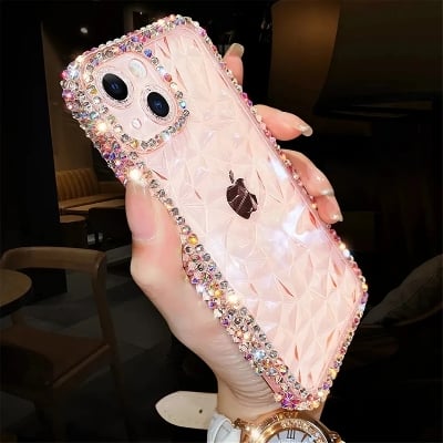 Picture of iPhone13 Pro Max only -Luxuries Glitter Bling Diamond Transparent Soft Phone Case