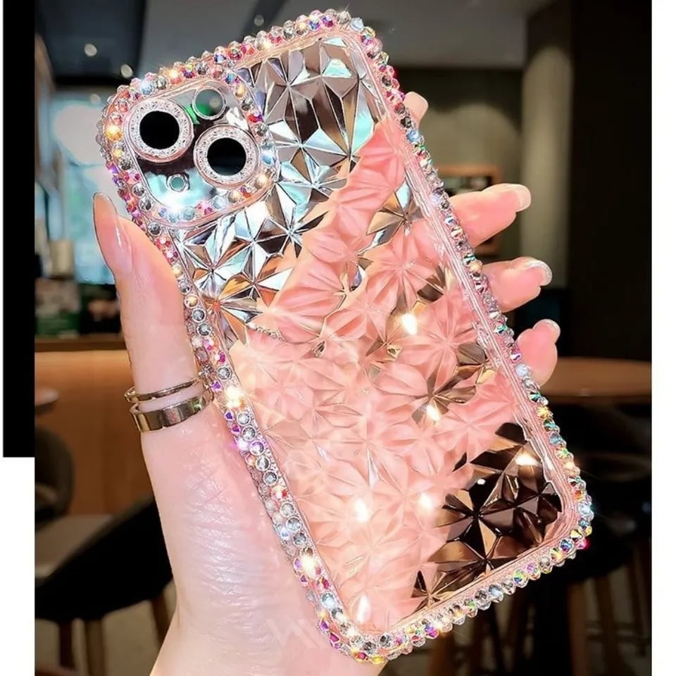 Picture of iPhone13 Pro Max only -Luxuries Glitter Bling Diamond Transparent Soft Phone Case