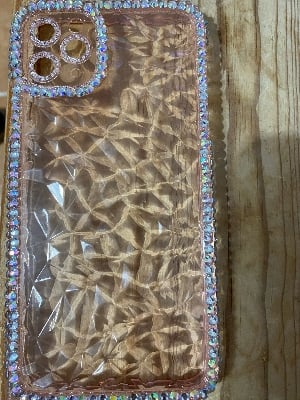 Picture of iPhone13 Pro Max only -Luxuries Glitter Bling Diamond Transparent Soft Phone Case