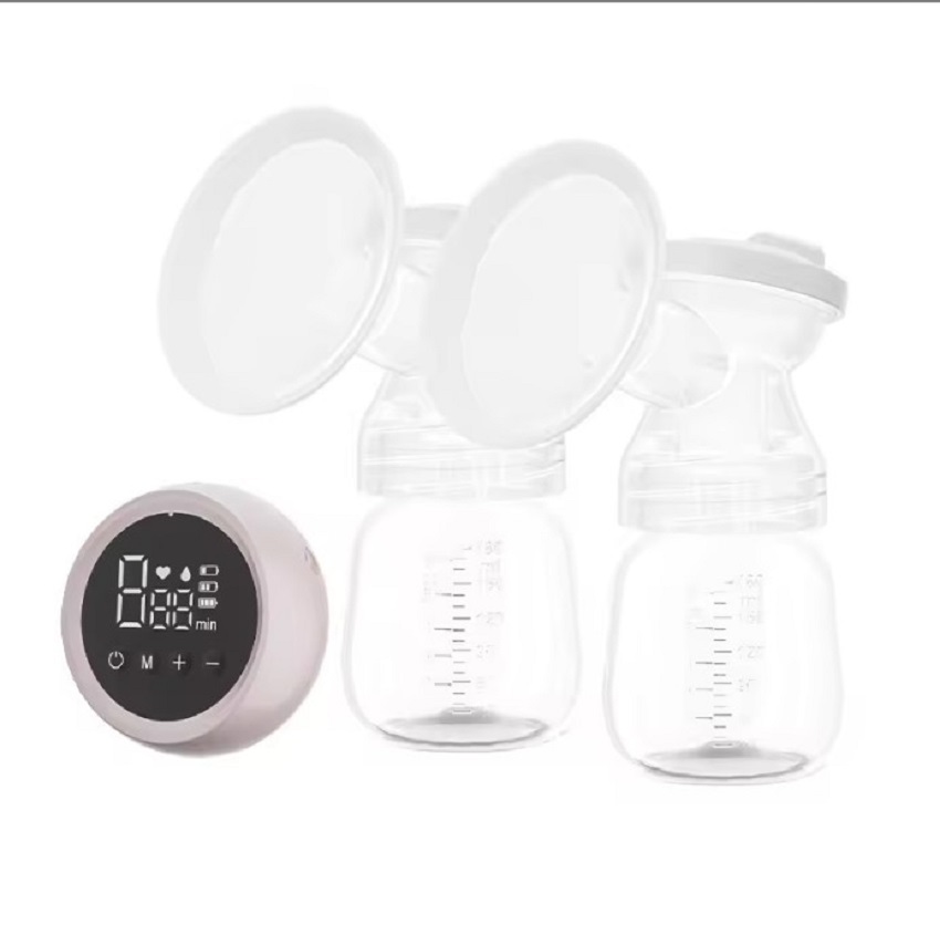 Picture of Rechargeable Safe 2 Pcs electric baby breastfeeding milk breast pump