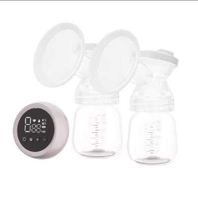 Picture of Rechargeable Safe 2 Pcs electric baby breastfeeding milk breast pump