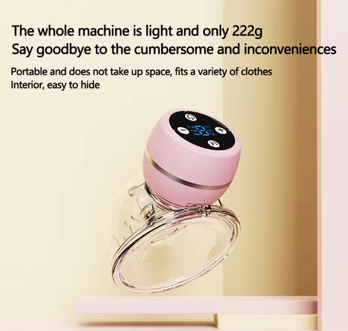 Picture of Rechargeable  Electric Breast Pump, 3 Modes Pumps and 9 Levels-High-Definition LCD- Portable Breast Pump, Backflow Design- Extractor De Leche Materna Electrico- BPA Free-Pink