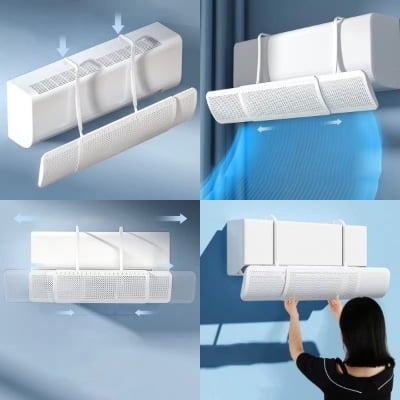 Picture of Adjustable Air Conditioner Wind Deflector Adjustable Air Conditioner Wind Deflector-White