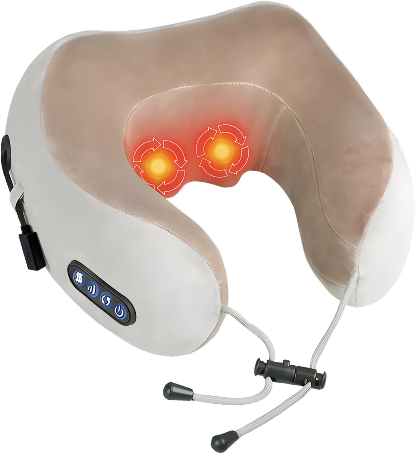 Picture of Portable Electric Neck Pillow Massager Deep Tissue Relief for Neck, Shoulder l Pain