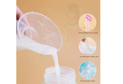 Picture of Silicone Breast Milk Collector-Breastfeeding Bottle & Milk Saver-Sweet Pink
