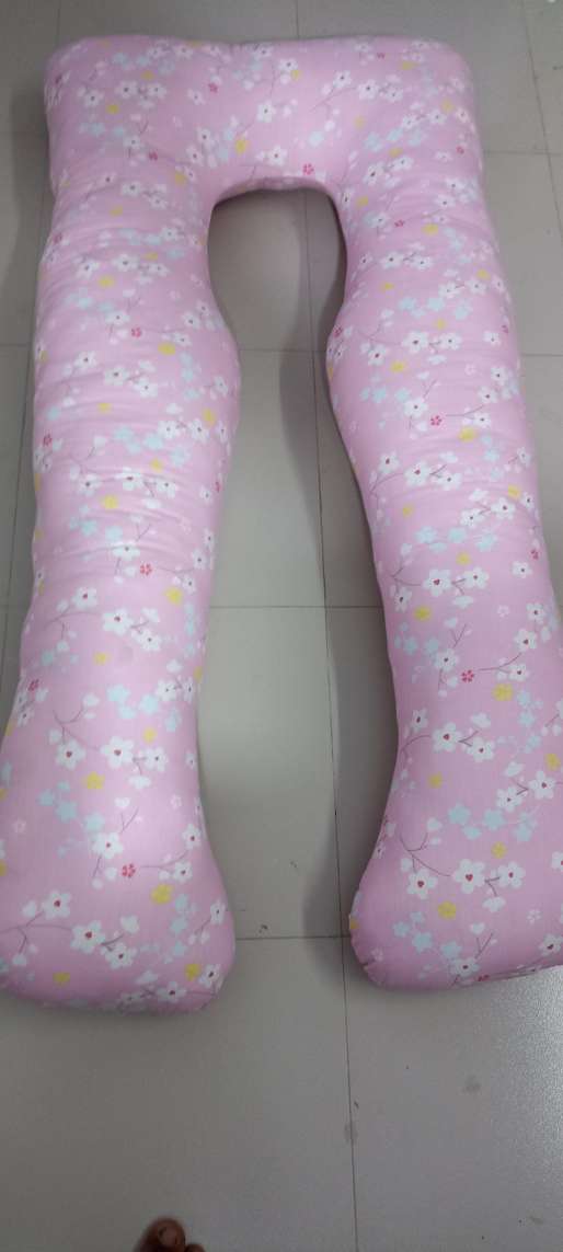 Picture of Soft And Comfortable Full body pillow U shaped Women Belly Support Pregnancy Pillow Big Size-Pink