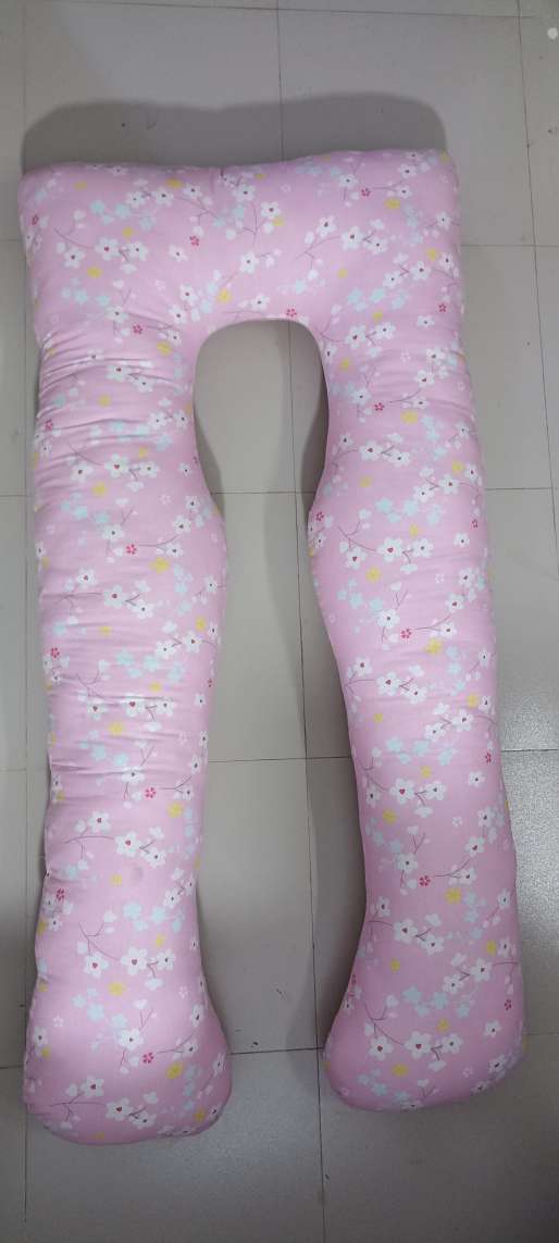 Picture of Soft And Comfortable Full body pillow U shaped Women Belly Support Pregnancy Pillow Big Size-Pink