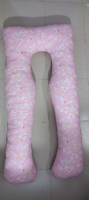 Picture of Soft And Comfortable Full body pillow U shaped Women Belly Support Pregnancy Pillow Big Size-Pink