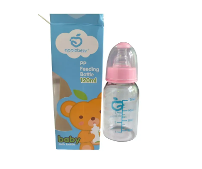 Picture of Apple BearTeethers Baby Feeder 120ml – Premium Glass Feeding Bottle for Newborn & Infant | Blue Baby Milk Feeder | BPA-Free Nursing Bottle Bangladesh