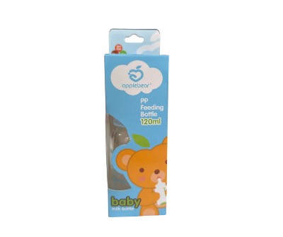 Picture of Apple BearTeethers Baby Feeder 120ml – Premium Glass Feeding Bottle for Newborn & Infant | Blue Baby Milk Feeder | BPA-Free Nursing Bottle Bangladesh