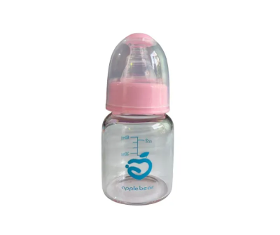 Picture of Apple BearTeethers Baby Feeder 60ml – Premium Glass Feeding Bottle for Newborn & Infants | Safe Baby Care Feeder Blue | Nursing Bottle Bangladesh