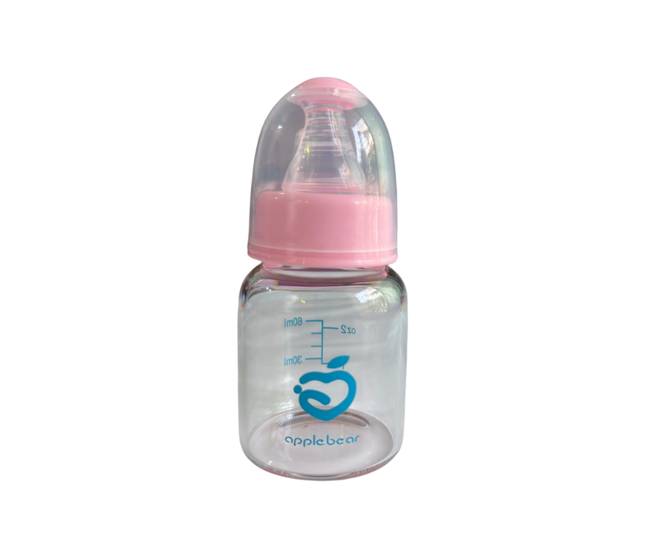 Picture of Apple BearTeethers Baby Feeder 60ml – Premium Glass Feeding Bottle for Newborn & Infants | Safe Baby Care Feeder Blue | Nursing Bottle Bangladesh