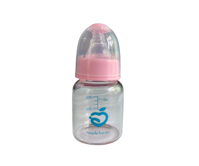 Picture of Apple BearTeethers Baby Feeder 60ml – Premium Glass Feeding Bottle for Newborn & Infants | Safe Baby Care Feeder Blue | Nursing Bottle Bangladesh