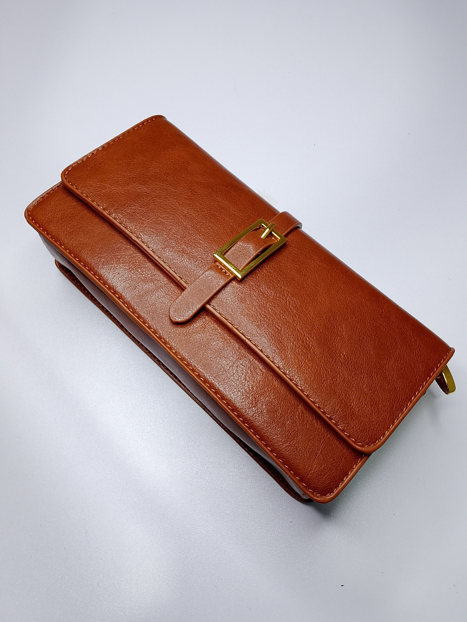 Picture of Ladies Shoulder Hanging Bag for Women Bangladesh | Stylish Artificial Leather Side Bag with Metal Accessories | 10x8 Inch Fashion Ladies Handbag | 3 Colors Trendy Girls Crossbody Bag for Daily Use, Office, College & Travel
