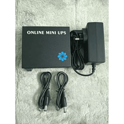 Picture of Online Mini UPS 6000mAh Powerful Battery Output 12V/12V/9V Long Backup Solution For Wifi Routers, Access Control, Ip Cameras, etc