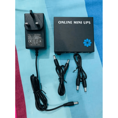Picture of Online Mini UPS 6000mAh Powerful Battery Output 12V/12V/9V Long Backup Solution For Wifi Routers, Access Control, Ip Cameras, etc