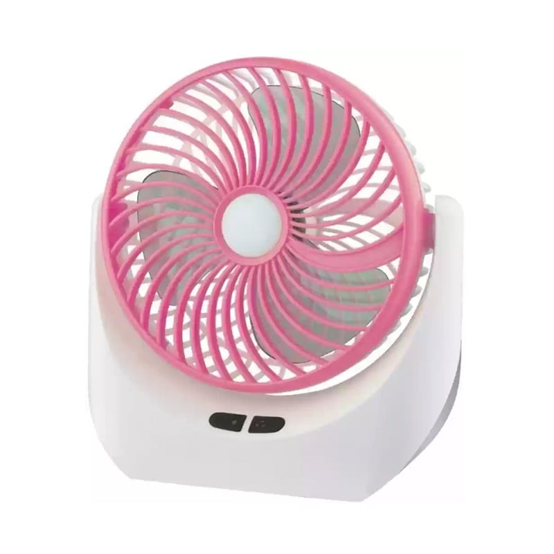 Picture of JY SUPER 1880 Rechargeable Portable USB Fan with LED Light Multicolor