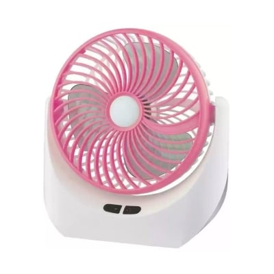 Picture of JY SUPER 1880 Rechargeable Portable USB Fan with LED Light Multicolor