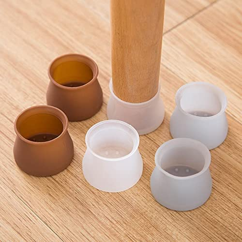 Picture of 4 Piece Table Chair Leg Cover Silicone Cap Pad Table Cover Floor Protector White Furniture Leg Protective Cover -  Furniture Protectors & Parts  - nrmart - Multicolor