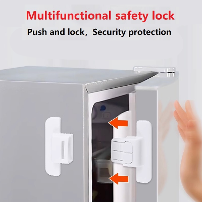 Picture of Multi-Functional Refrigerator Safety Children Secure Fridge Freezer Lock, Home Security Protection -  Gates & Doorways -  nr mart