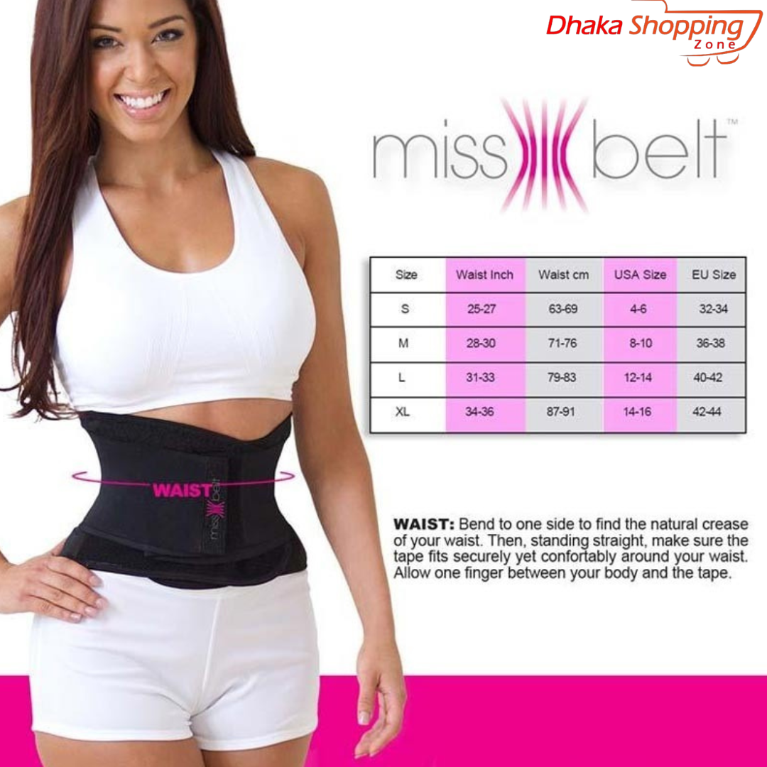 Picture of Double part Miss Belt Waist Slimming Shaper (Instant Hourglass Body Shaper Slimming for women) 2 Waist Sizes Smaller - Thermal & Shapewear for Women - NR Mart-2024 - Multicolor