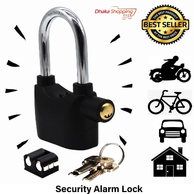 Picture of Waterproof Siren Alarm Lock for Motorcycle Long Beam Bike Bicycle -Locks - NR Mart-2024 - Multicolor