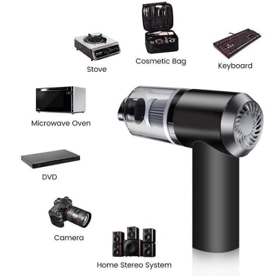 Picture of 2 in 1 Wireless Portable Mini Vacuum Cleaner with LED Light for Car and Home Cleaning-Vacuums-nr mart - Multicolor