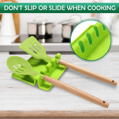 Picture of 1 Piece Multi Function Ladle Spoon Rest Holder-Kitchen Organizers-Nr mart - Multicolor