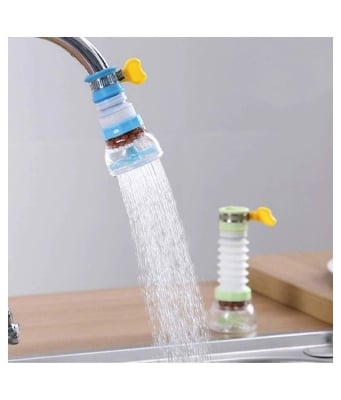 Picture of 360 Degree Water Saving Tap, Anti Splash Tap, Faucet Sprayer Faucet Nozzle Filter Aerator Diffuser Water-Saving Device for Kitchen Bathroom-Kitchen Tapware-Nr mart - Multicolor