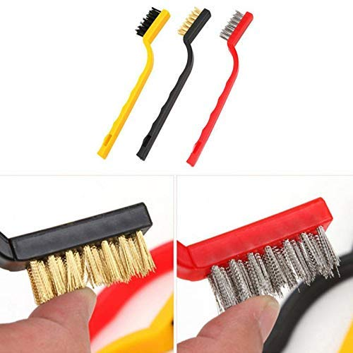 Picture of 3 Pcs Hard-Bristled Crevice Cleaning Brush - Vacuum Cleaners Accessories - nrmart - Multicolor
