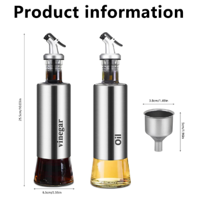 Picture of Oil and Vinegar Dispenser Bottle Oil Bottle Homemade Soy Sauce Bottle Seasoning Bottle Oil Vinegar Pot - NR Mart-2024 - Multicolor