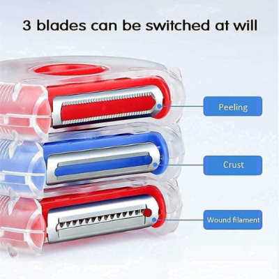 Picture of 3 in 1 Multifunctional Potato Peeler Vegetable Slicer Fruit Cheese Carrot Grater Potato Cutter Kitchen Home Gadgets Accessories-Fruit & Vegetable Tools-Nr mart - Multicolor