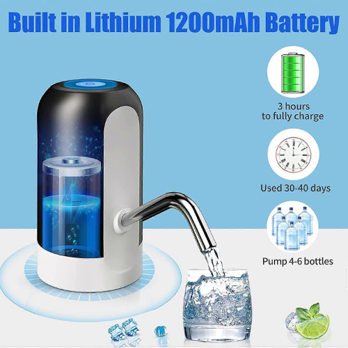Picture of Water dispenserwith usb charging automatic water pump- Gravity Water Dispenser-Nr mart - Multicolor