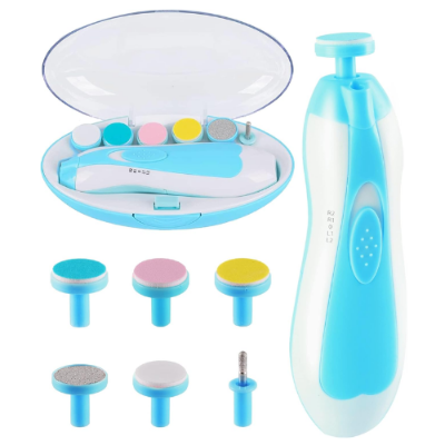Picture of Electric Nail Trimmer for Kids Newborn Nail Trimmer Manicure Kit Baby Baby Nail Trimmer Nail Care High Quality Baby Nail Trimmer Baby Care Set Electric Manicure Set Electric Nail Cutter-Nail Care-Nr mart - Multicolor