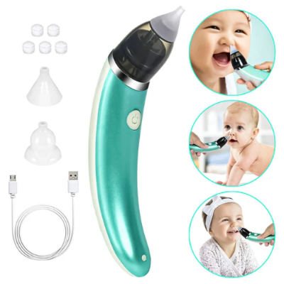 Picture of Kids Nasal Aspirator Electric Nose Cleaner Sniffing Tool Clean Stuffy Nose for Kids Quickly and Gently-Nasal Aspirators-Nr mart - Multicolor