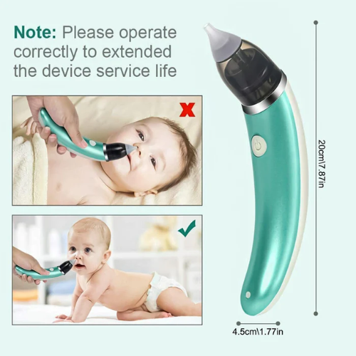 Picture of Kids Nasal Aspirator Electric Nose Cleaner Sniffing Tool Clean Stuffy Nose for Kids Quickly and Gently-Nasal Aspirators-Nr mart - Multicolor