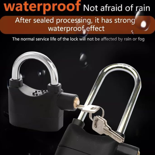Picture of Progressive - Opulence at Its Best - Security Alarm Lock - Black Nr mart- Tools, DIY & Outdoor - Must Have - Excellent-Door hardware & locks-Nr mart - Multicolor