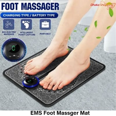 Picture of EMS Foot Massger Mat Automatic Electric Physiotherapy Tens Relax 9 Gear-Body Slimming & Electric Massagers-Nr mart - Multicolor