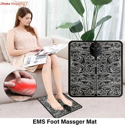Picture of EMS Foot Massger Mat Automatic Electric Physiotherapy Tens Relax 9 Gear-Body Slimming & Electric Massagers-Nr mart - Multicolor