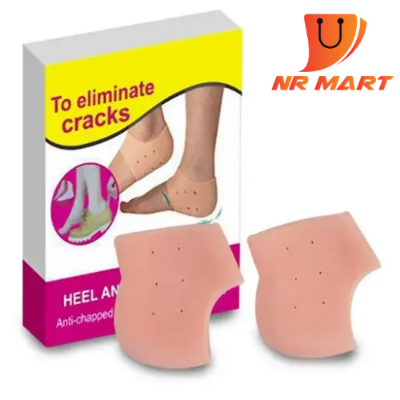 Picture of Silicone Gel Heel Protector-Plantar Fasciitis Soft Socks for Hard, Cracked, Dry Skin-One Pair- Injury Support and Braces-Nr mart - Multicolor