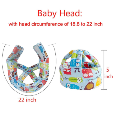 Picture of Cap Helmet To Protect The Baby'S Head,Baby Helmet Toddler Head Protector Baby Toddler Anti-Collision Cap Adjustable Child Safety Soft Helmet Toddler Anti-Fall Pad-Safety Caps-Safety Caps-Nr mart - Multicolor