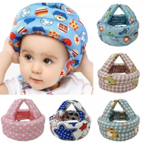 Picture of Cap Helmet To Protect The Baby'S Head,Baby Helmet Toddler Head Protector Baby Toddler Anti-Collision Cap Adjustable Child Safety Soft Helmet Toddler Anti-Fall Pad-Safety Caps-Safety Caps-Nr mart - Multicolor