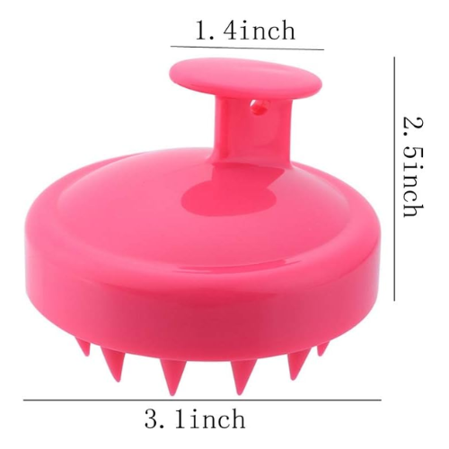 Picture of High-quality Silicone Shampoo Brush / Hair Scalp Massage Brush Silicone Hair Care- Hair Brushes & Combs  - NR Mart-2024 - Multicolor