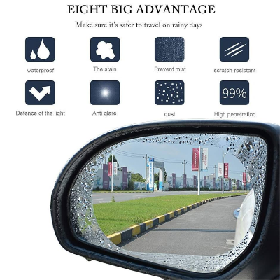 Picture of Rearview Anti Fog & Rain Car Mirror Window Protective Film/garir ayna - NR Mart-2024