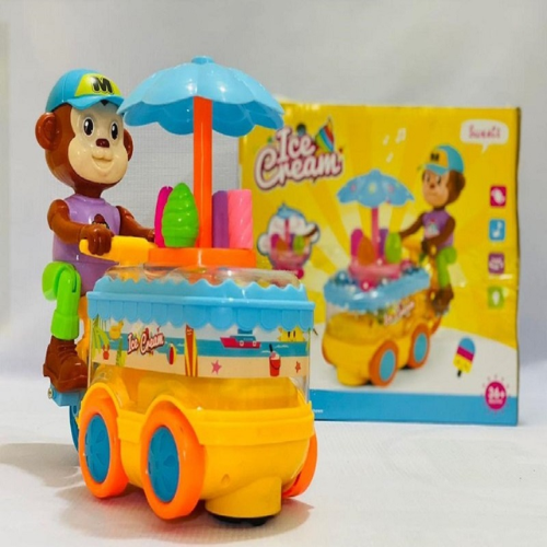 Picture of Ice Cream Van Toy/Ice Cream Monkey Van-Playsets-Nr mart - Multicolor
