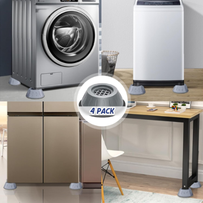 Picture of 4 Piece Anti-Vibration Foot Pad Washing Machine Rubber Mat Anti-Vibration Pad Dryer Non-Slip Universal Fixed Washing Machine Stand-Washer & Dryer Parts & Accessories-Nr mart - Multicolor