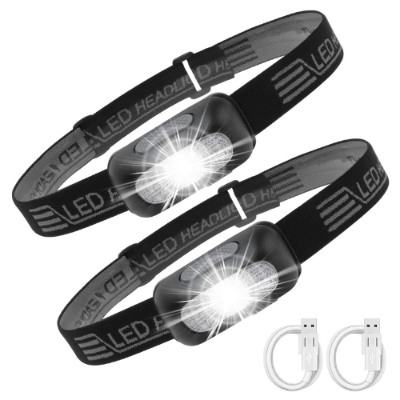 Picture of Portable LED Sensor Headlamps USB Rechargeable Induction Torch Headlight Waterproof Outdoor Camping Fishing Emergency Work Light 1Pcs-Headlamps- Nr mart - Multicolor