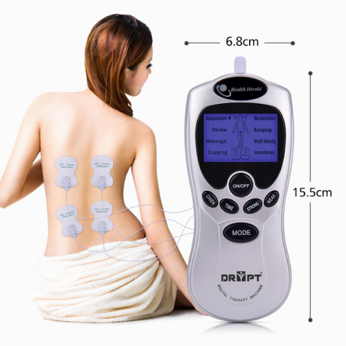 Picture of Digital Therapy Machine 4 Pad, Therapy Machine Massager Back Pain Relief Slimming Body Acupuncture Pulse Stimulator Massage - Body Slimming & Electric Massagers-Body Slimming & Electric Massagers-Nr mart - Multicolor