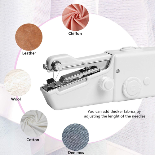 Picture of Mini Sewing Machines for Home Cordless Portable Handy Stitching Machine (Hand Machine for Stitching)-Sewing Machines-Nr mart - Multicolor